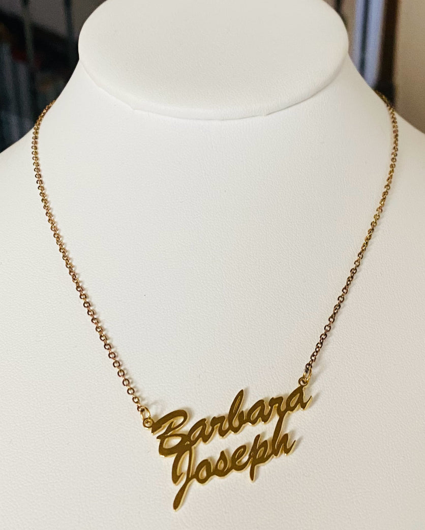 Double Name Necklace